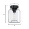 Westinghouse Fixture Ceiling SemiFlush-Mount 60W Judd 8In, Matte Black Clear Glass 6131200 - alternate 2